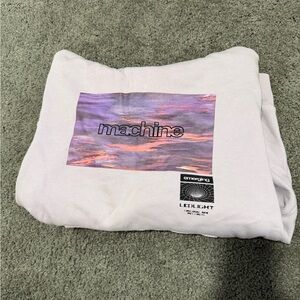 Graphic Sweatshirt with Purple and Pink Design